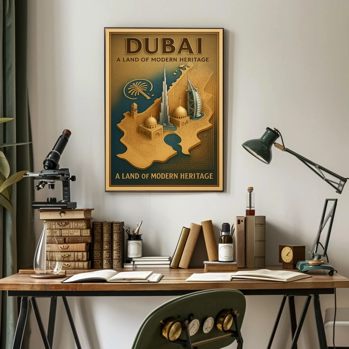 Dubai A Land of Modern Heritage Poster