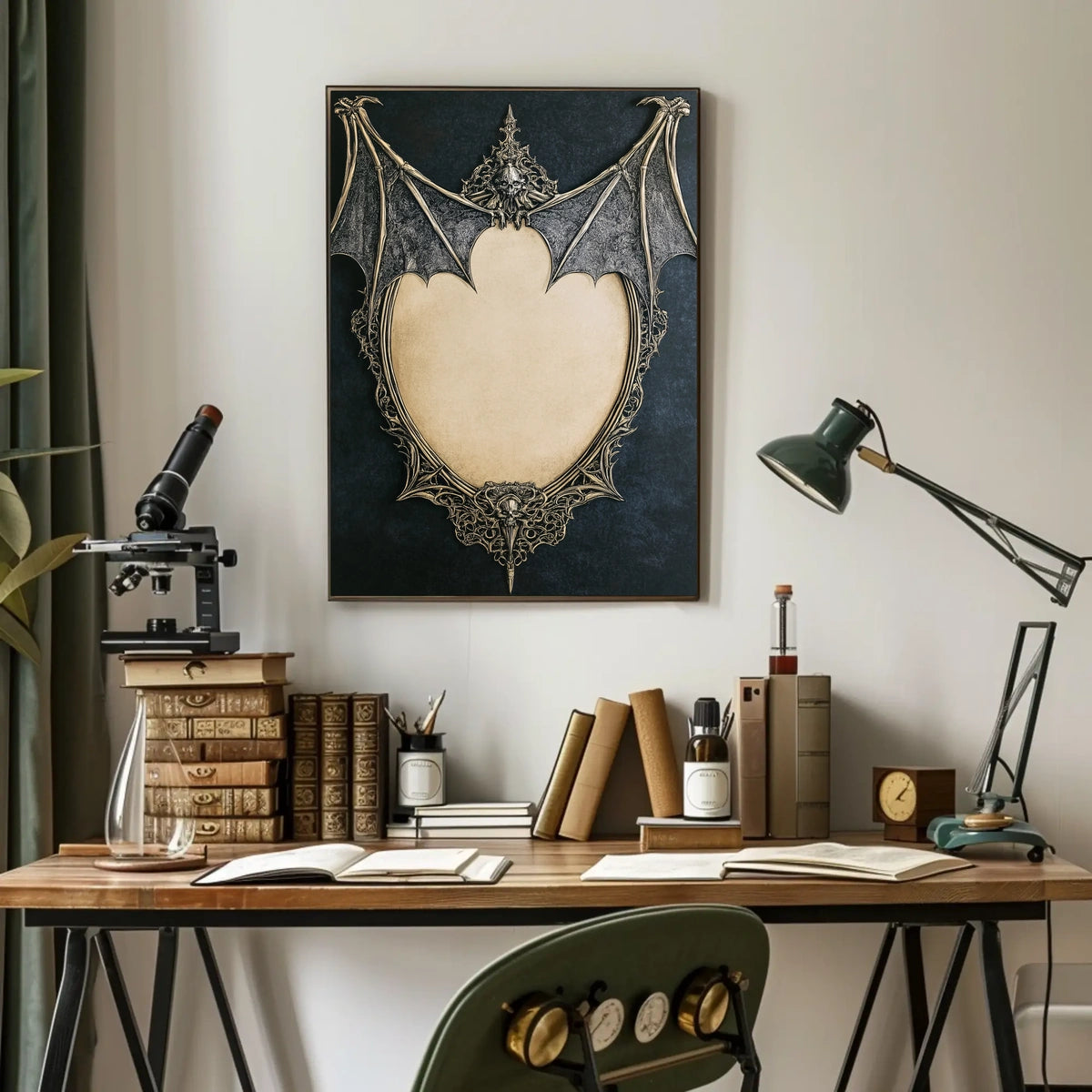 Gothic Skull Motif Customizable Poster Artistic Category