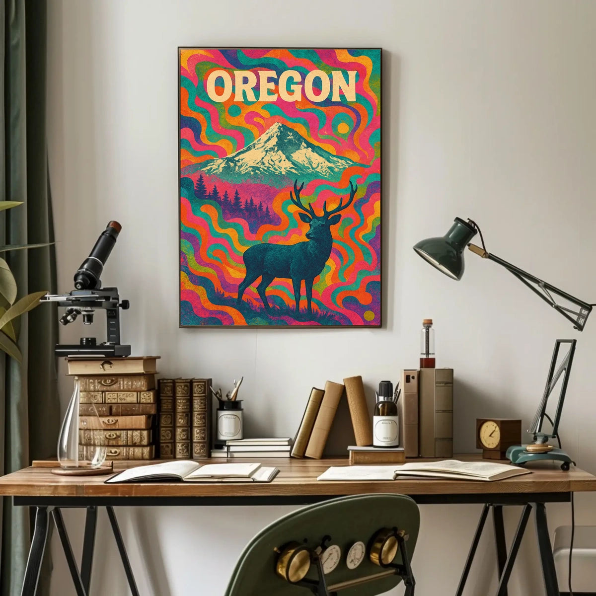 OregonS Vibrant Wilderness Poster