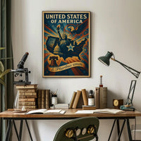 United States of America E Pluribus Unum Poster PosterGoat