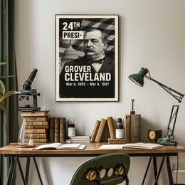 Grover Cleveland 24th President of the United States Digital Montaje Poster