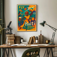 Fly Haiti Wander in Color Poster