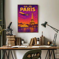 Fly To Paris Poster