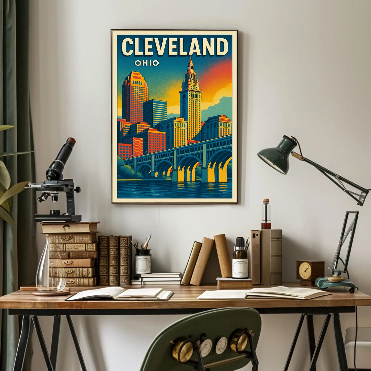 Cleveland Skyline Poster