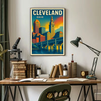 Cleveland Skyline Poster