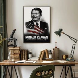 Ronald Reagan 40th President of the United States Reflections Poster