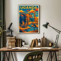 Uganda Wildlife Adventure Poster