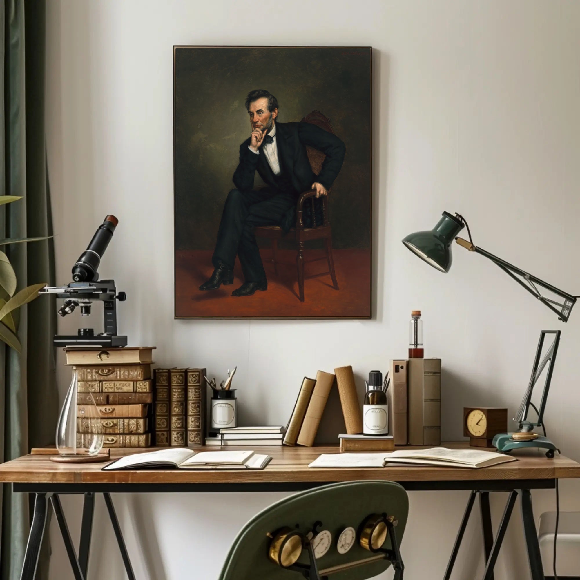 Abraham Lincoln Full Body Standing Photo Poster PosterGoat