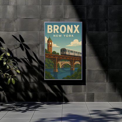 Bronx Bound: Crossing the Harlem River New York Poster