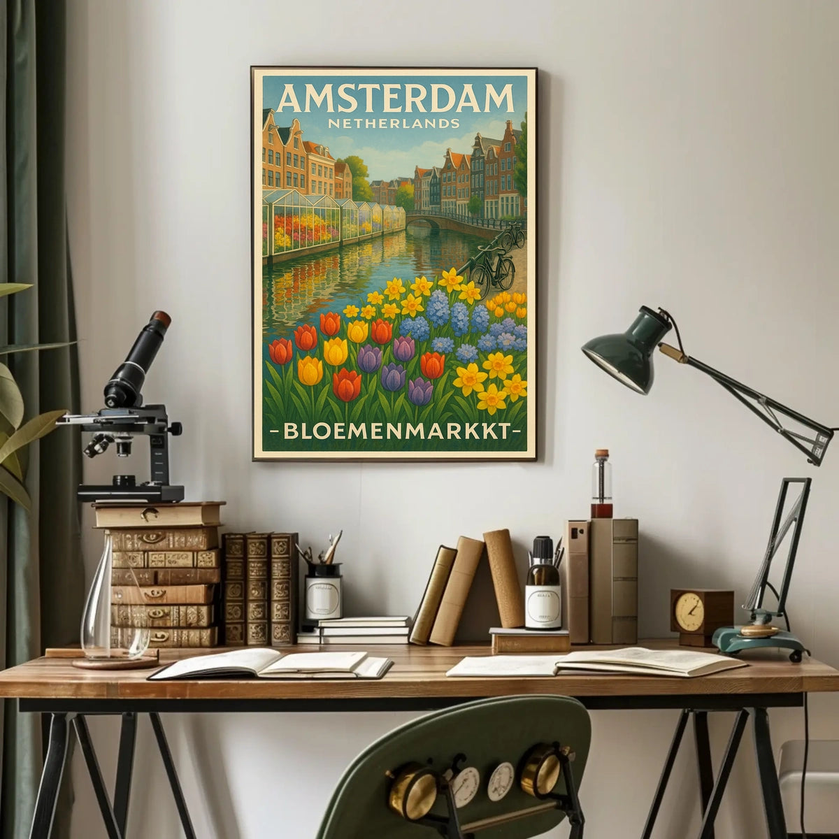 Amsterdam Bloemenmarkt Poster