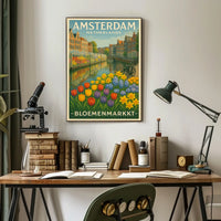 Amsterdam Bloemenmarkt Poster