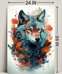 The Majestic Wolf Poster PosterGoat