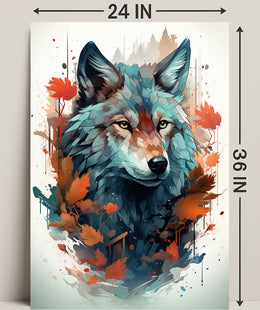 The Majestic Wolf Poster PosterGoat
