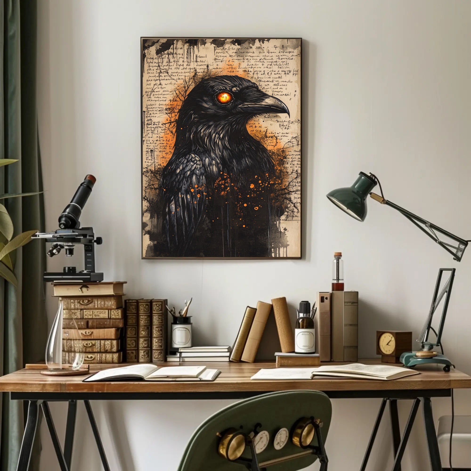 The Enigmatic Raven Poster
