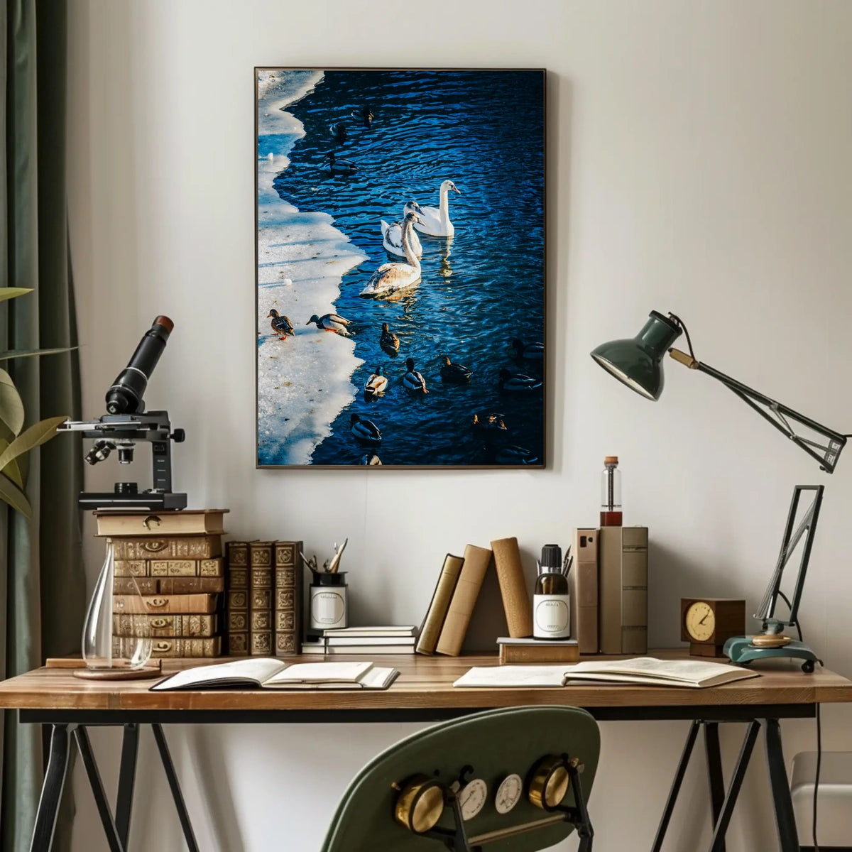 Winter Serenity On The Lake Poster