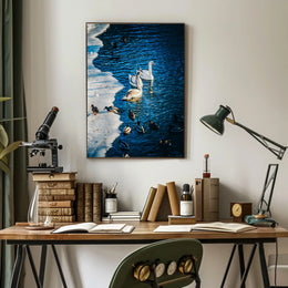 Winter Serenity On The Lake Poster