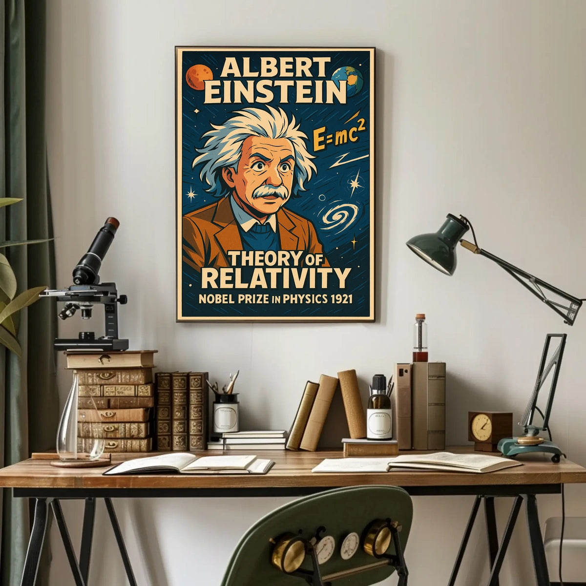 Albert Einstein Theory Of Relativity Poster
