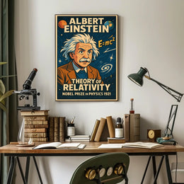 Albert Einstein Theory Of Relativity Poster