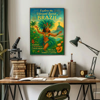 Explore The Vibrant Spirit Of Brazil Poster