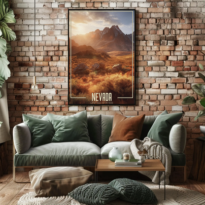 Nevada Vintage Poster