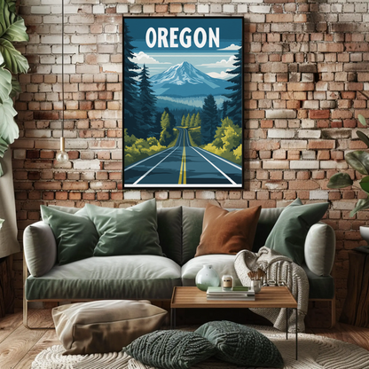 Oregon Vintage Poster
