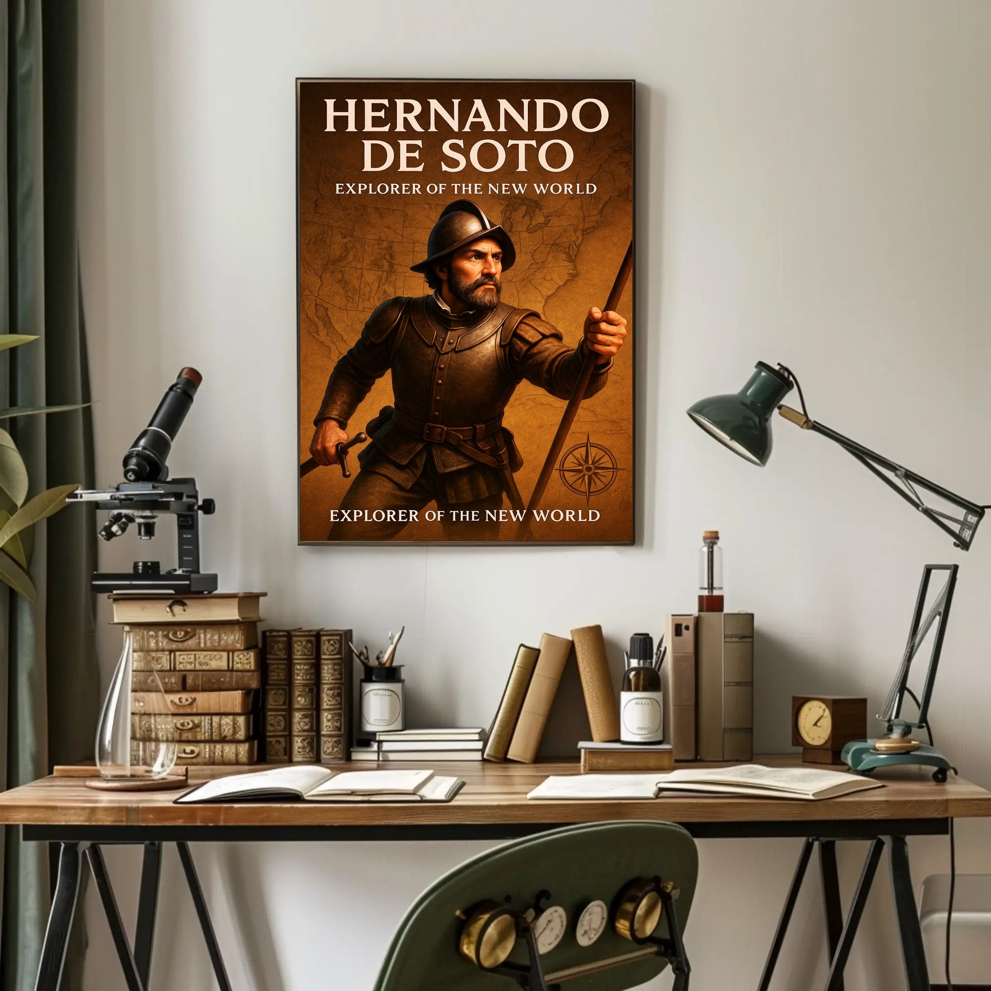 Hernando de Soto Explorer of the New World Poster PosterGoat