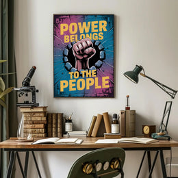 Powerful Fist of Resistance Political or Propaganda Poster
