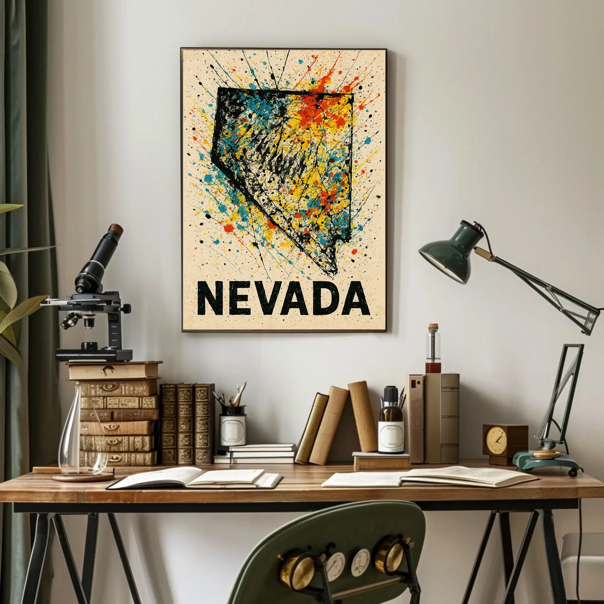 Nevada A Splash Of Color Poster