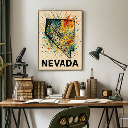 Nevada A Splash Of Color Poster