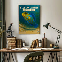 Blue Dot Jawfish NatureS Gems Poster
