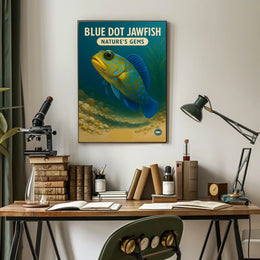 Blue Dot Jawfish NatureS Gems Poster