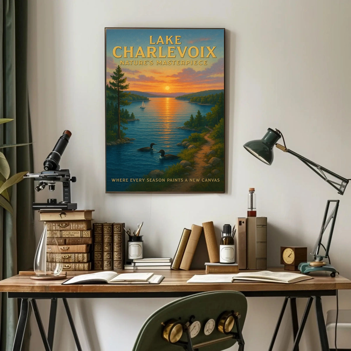 Lake Charlevoix NatureS Masterpiece Poster