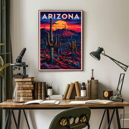 Arizona Sunset Landscape Poster