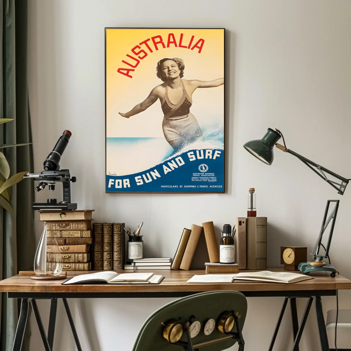 Australia For Sun And Surf Poster
