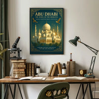 Abu Dhabi Jewel of the Emirates Travel Poster