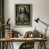 Jesus Christ Iconic Religious Figure Poster
