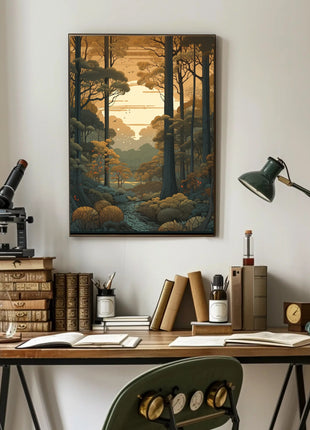 Dynamic World of Tomorrow Futuristic Sci-Fi Poster