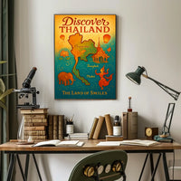 Discover Thailand The Land of Smiles Poster