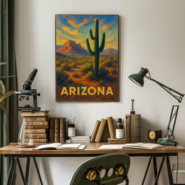Arizona Desert Landscape Poster
