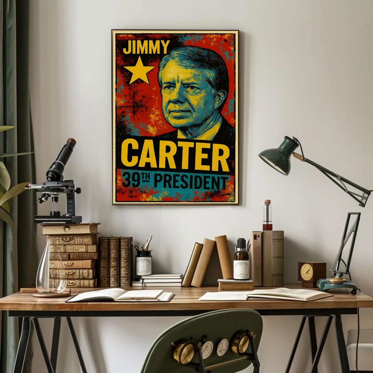 Jimmy Carter 39th President of the United States Graffiti Pop Art Poster