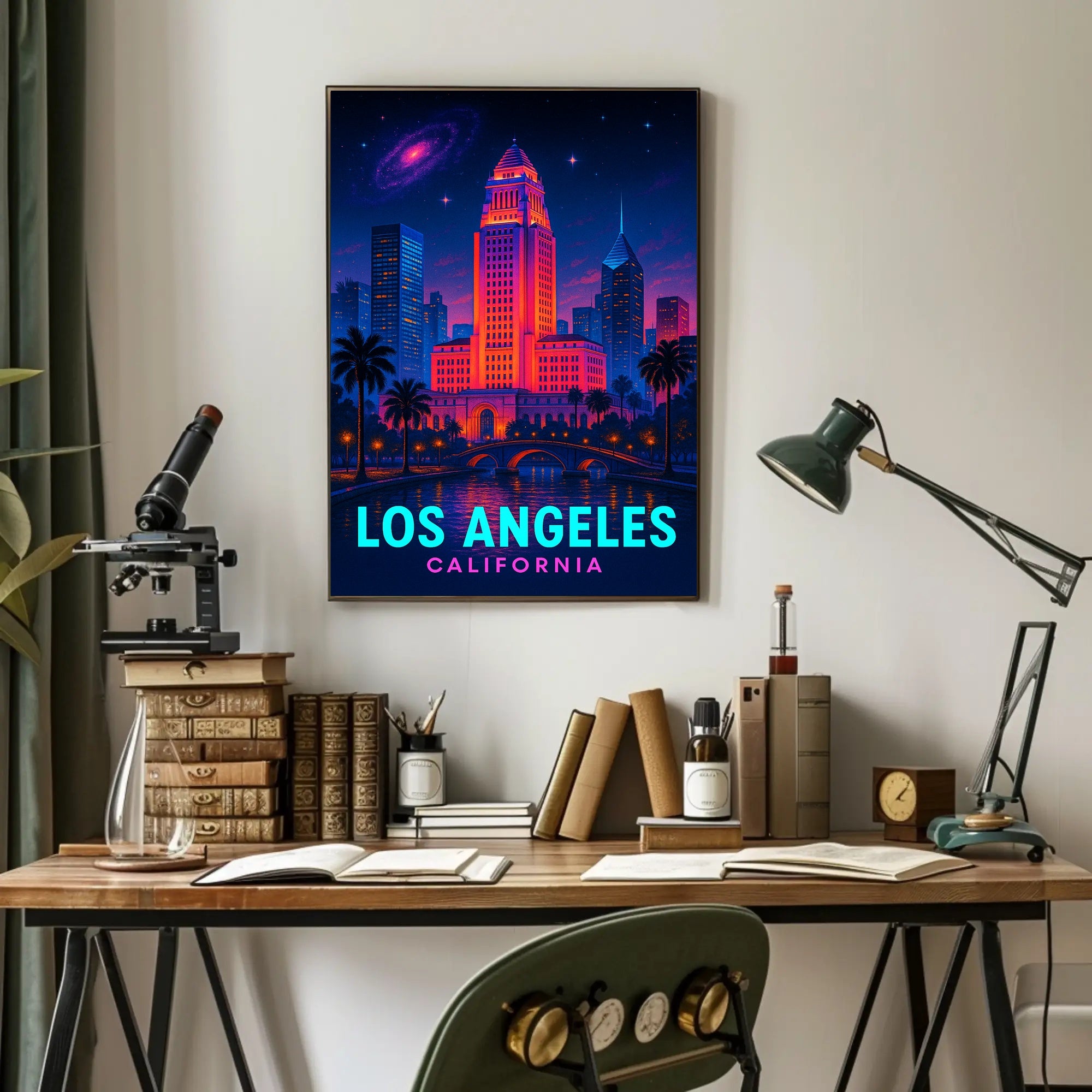 Los Angeles Nightscape Poster PosterGoat