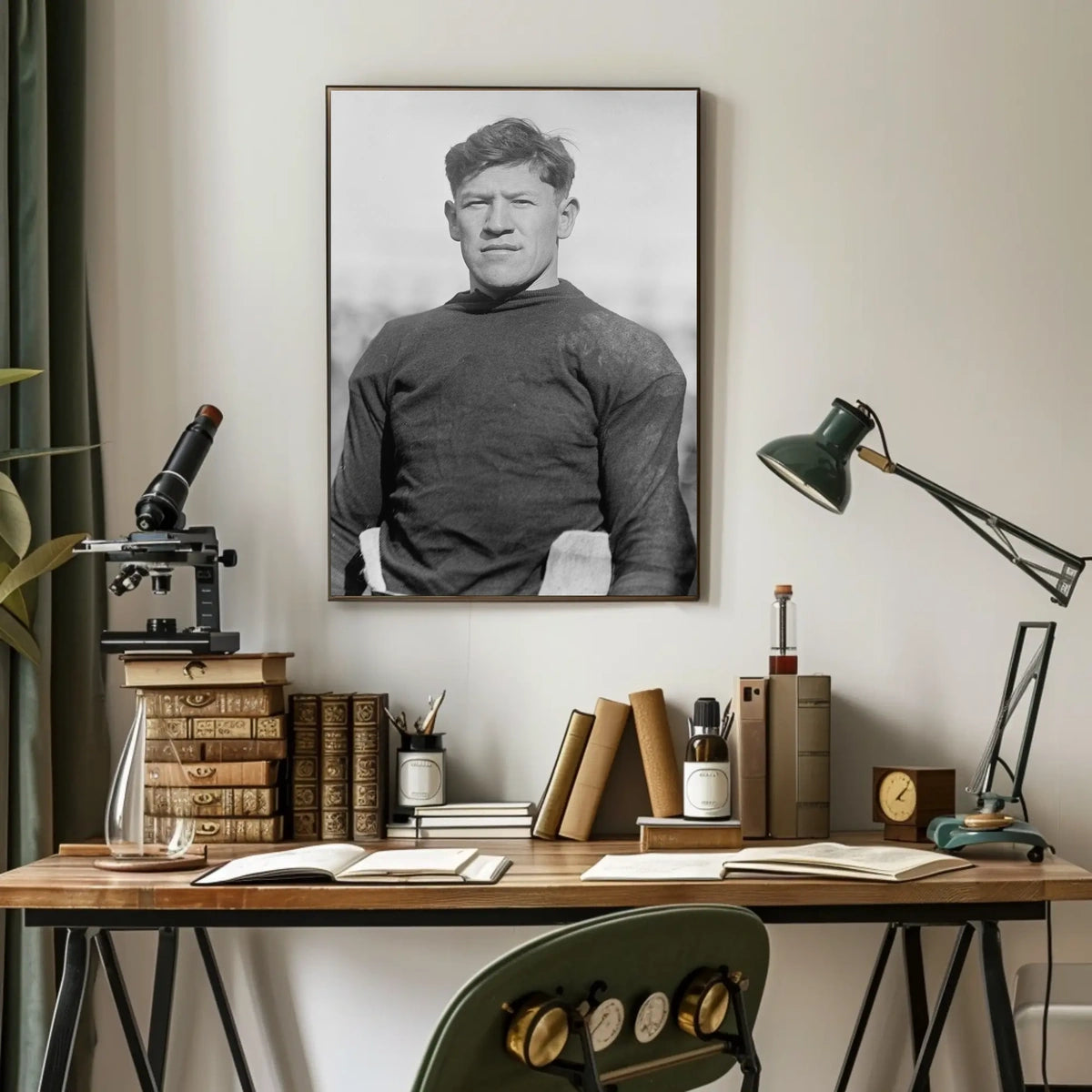 Vintage Athlete Portrait Poster