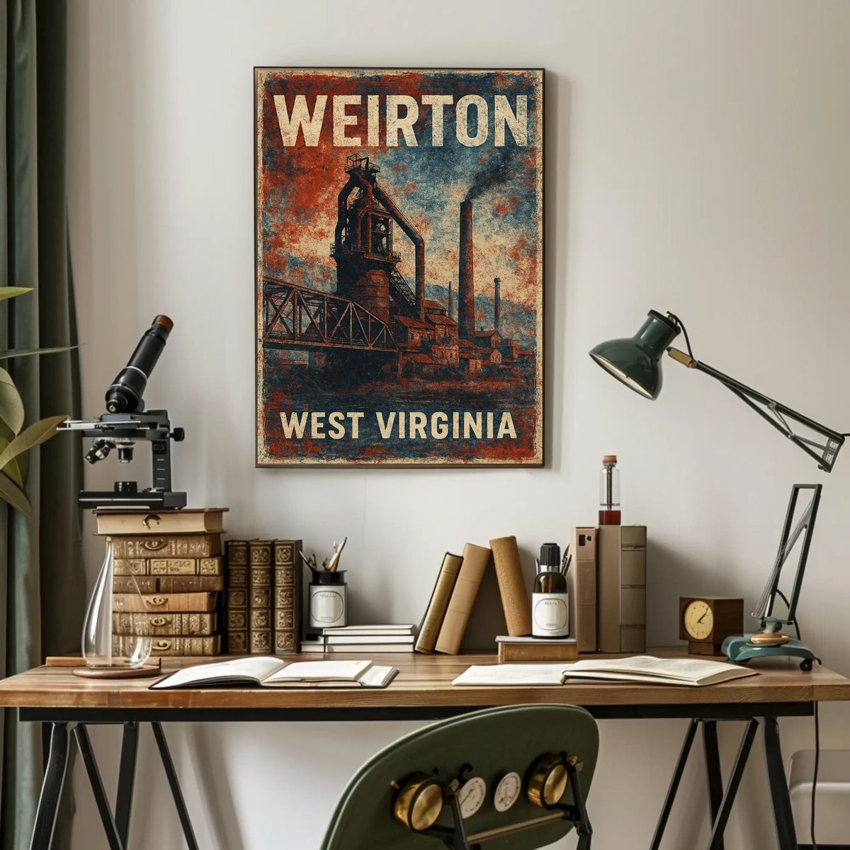 Weirton Steel Mill Vintage Americana Collector Poster