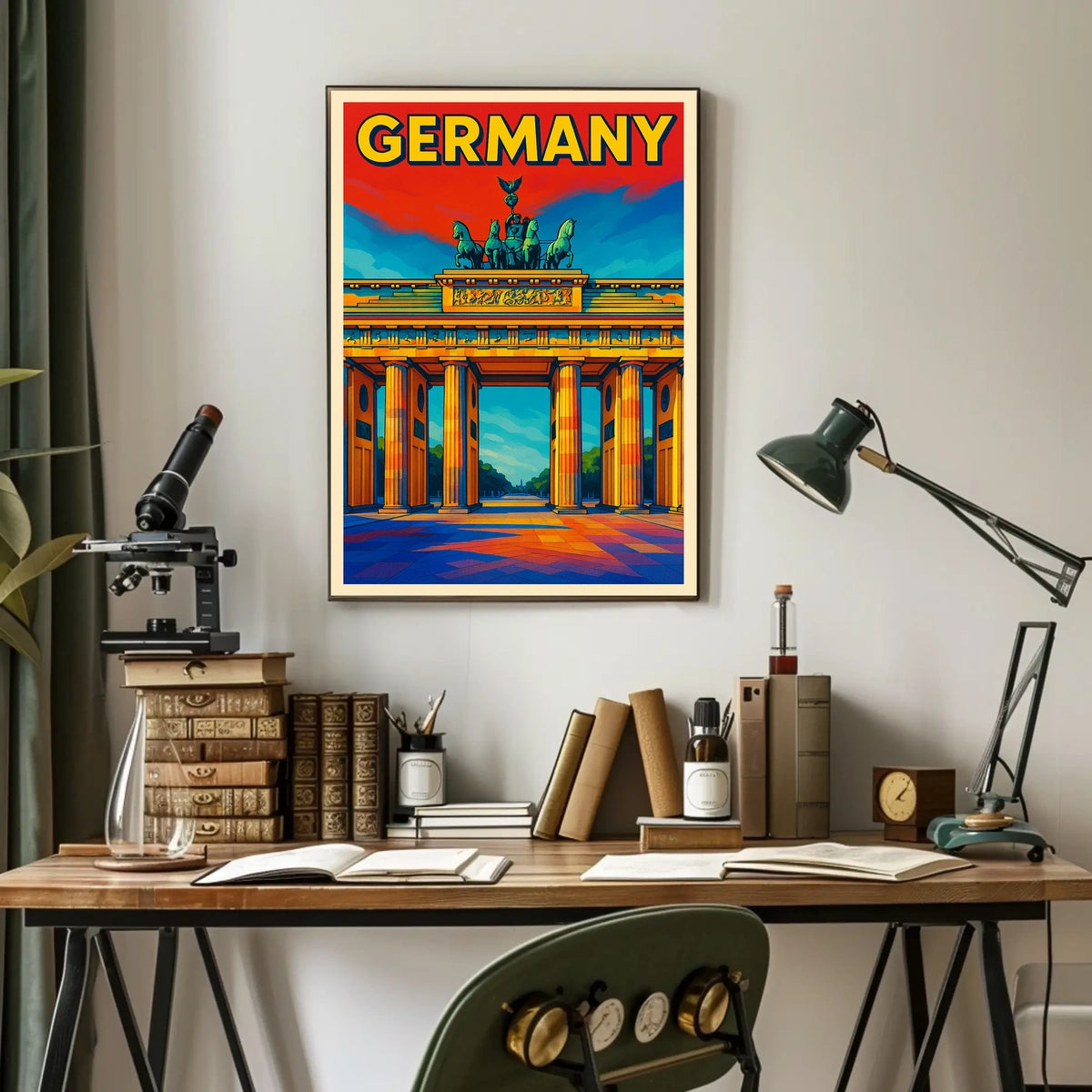 Germany Vibrant Landmark Poster