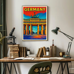 Germany Vibrant Landmark Poster