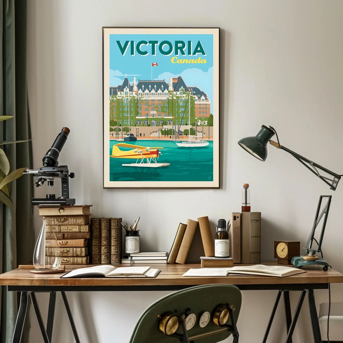 Victoria, Canada Travel Poster