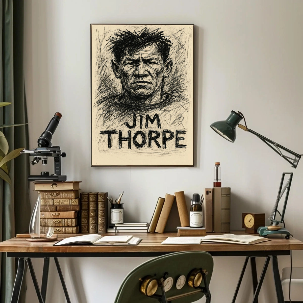 Jim Thorpe Portrait Poster