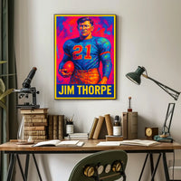 Jim Thorpe Legendary Athlete Poster