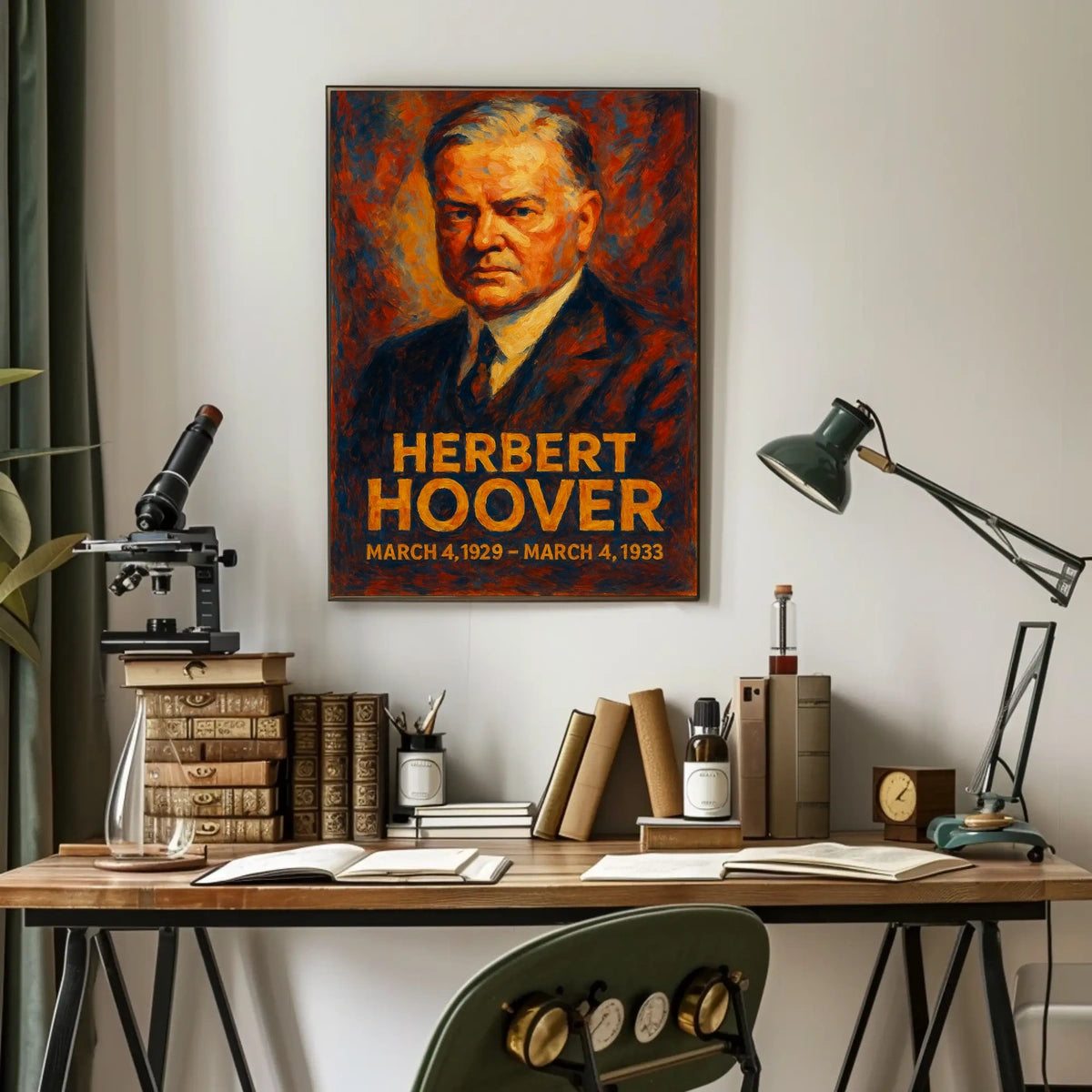 Herbert Hoover Presidential Term Poster