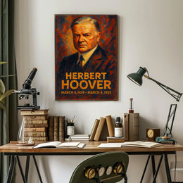 Herbert Hoover Presidential Term Poster